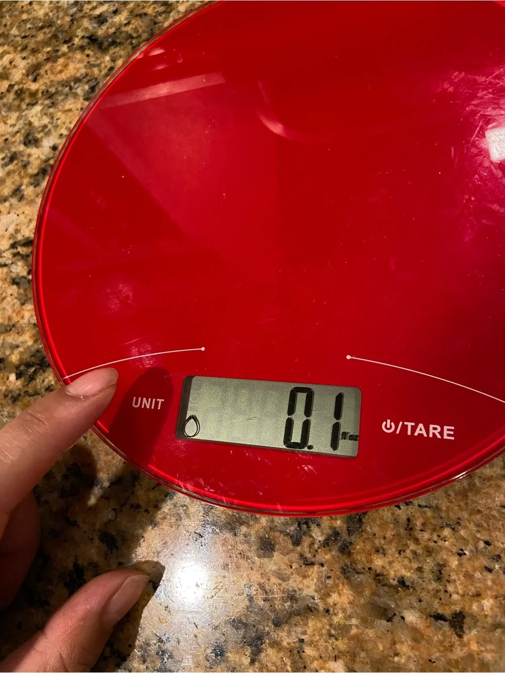 Digital Kitchen Scale in Red